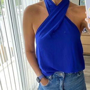 SHEIN cross neck Sleeveless Top